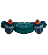 Nathan TrailMix Plus Hydration Belt Storm Green/Hot Red