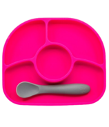 bbluv Yumi Silicone Plate and Spoon Pink