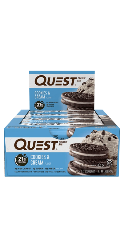 Buy Quest Nutrition Protein Bar Cookies & Cream Case at Well.ca | Free ...