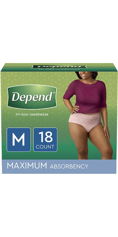Buy Depend FIT-FLEX Incontinence Underwear for Women Maximum Absorbency  Medium at