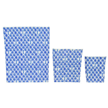 BeeBAGZ Starter Pack Blue The First 100% Plastic Free Beeswax Wrap Baggies