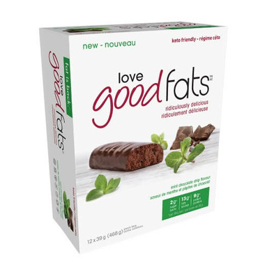Love Good Fats Mint Chocolate Chip Bar Case Love Good Fats Mint Chocolate Chip Bar Case