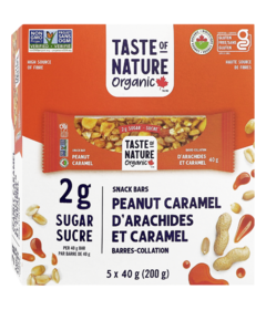 Taste of Nature Snack Bars Peanut Caramel 