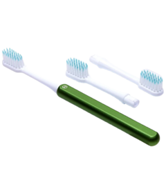 Nada Kids Toothbrush Starter + 2 Brush Heads Soft Green