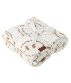 Pip + Phee Plush Blanket Brown Smiley Toddler