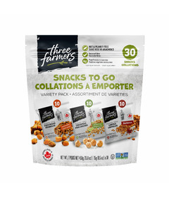 image of Three Farmers Snacks To Go Variety Pack with sku:332731