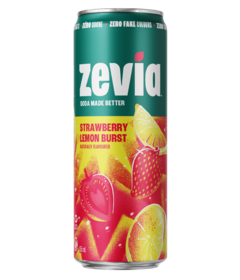 Zevia Soda Strawberry Lemon Burst