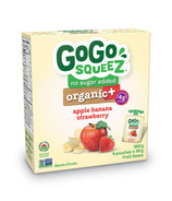 GoGo Squeez Organic+ Apple Banana Strawberry