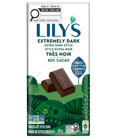 Lily's Sweets Extremely Dark Chocolate Style Bar