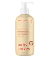 ATTITUDE Baby Leaves shampooing et gel nettoyant 2 en 1 nectar de poire