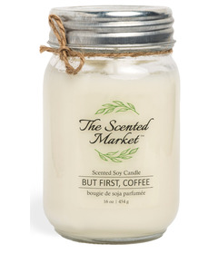 The Scented Market Soy Wax Candle But First, Coffee