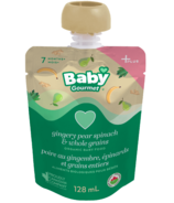 Baby Gourmet Plus Gingery Pear, Spinach & Whole Grains Organic Baby Food