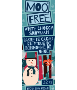 Moo Free Dairy Free White Chocolate Snowman