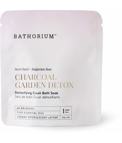 Bathorium CRUSH Bath Soak Charcoal Garden Detoxifying