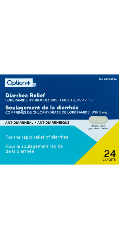 Buy Option+ Diarrhea Relief Loperamide Hydrochloride Tablets USP 2mg at ...
