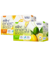SISU Ester-C Ensemble de boissons énergétiques orange, citron et lime