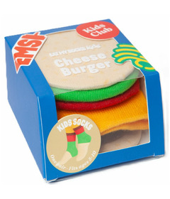 Eat My Socks Kids Cheeseburger Socks