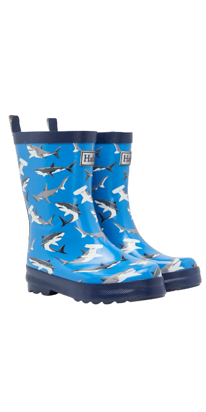 Buy Hatley Deep-Sea Sharks Shiny Rain Boots at Well.ca | Free Shipping ...