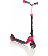 Globber Flow 125 Foldable Scooter Black and Red
