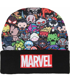 Bioworld Pom Cuff Beanie Marvel Kawaii