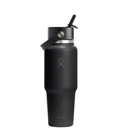 Hydro Flask Wide Mouth Flex Straw Travel Bottle Black
