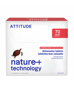 image of ATTITUDE Nature+ Dishwasher Tablets with sku:304503