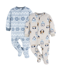 Gerber Childrenswear Footed Blanket Sleepers Dog