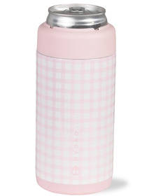 image of HydroJug Slim Can Cooler Pink Gingham with sku:326747