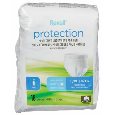 Buy Rexall Mens Maximum Protective Underwear Large X-Large at