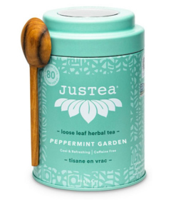 JusTea Loose Leaf Herbal Tea Peppermint Garden