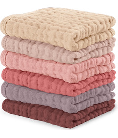 Comfy Cubs Muslin Washcloths Pack Multi Pinks