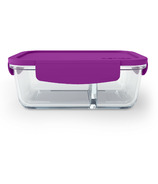 Bentgo Small Glass Container with Leak-Proof Lid Purple