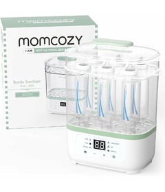 Momcozy 8 in 1 Baby Bottle Steam Sterilizer White