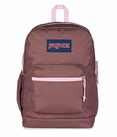Jansport Cross Town Plus Backpack Color Blocked Mahogany Haze