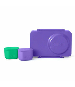 OmieLife OmieBox UP Bento Box Galaxy Purple + Dip Bundle
