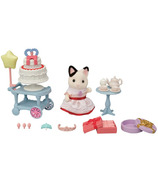 Calico Critters Party Time Playset Tuxedo Cat Girl