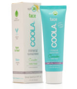 COOLA Face Mineral Sunscreen Matte Finish SPF 30 Cucumber 