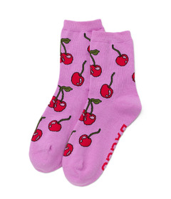 BAGGU Crew Sock Cherries