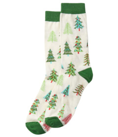 image of Hatley Women's Crew Sock Christmas Trees with sku:286872