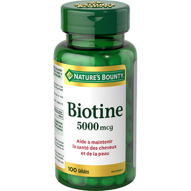 Buy Nature's Bounty Biotin 5000mcg at Well.ca | Free Shipping $35+ in ...