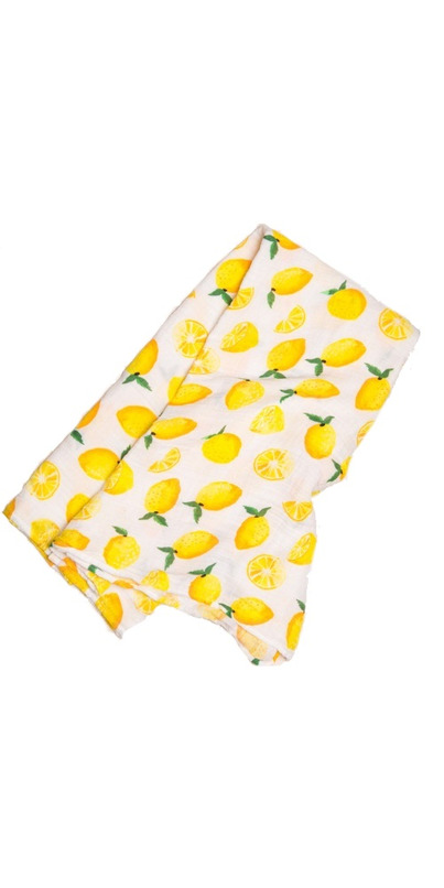 little unicorn lemon swaddle