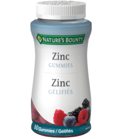 Nature's Bounty bonbons gélifiés au zinc