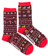 Friday Sock Co. Women's Socks Christmas Sleigh Ride