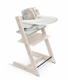 Stokke Tripp Trapp High Chair Whitewash with White Tray