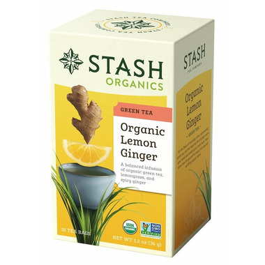 Stash Organic Lemon Ginger Green Tea Stash Organic Lemon Ginger Green Tea