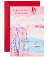 Hallmark Paper Wonder Pop Up Valentine's Day Card Hot Air Balloon