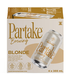 image of Partake Brewing Non-Alcoholic Beer Blonde with sku:332092