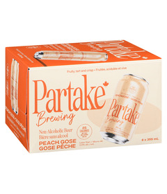 Partake Brewing Non-Alcoholic Beer Peach Gose