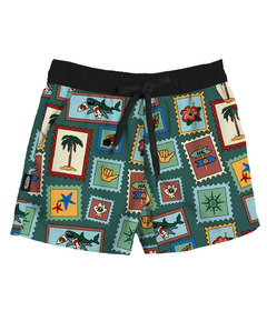 Headster Kids Peachskin Boardshort Globetrotter Pine Tree