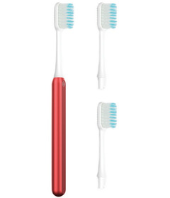 Nada Kids Toothbrush Starter + 2 Brush Heads Soft Red